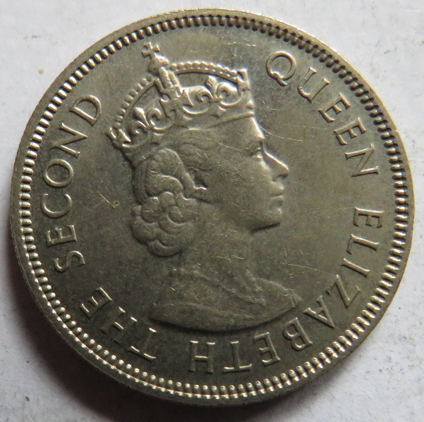 1974 Queen Elizabeth II Seychelles 1/2 Half Rupee Coin