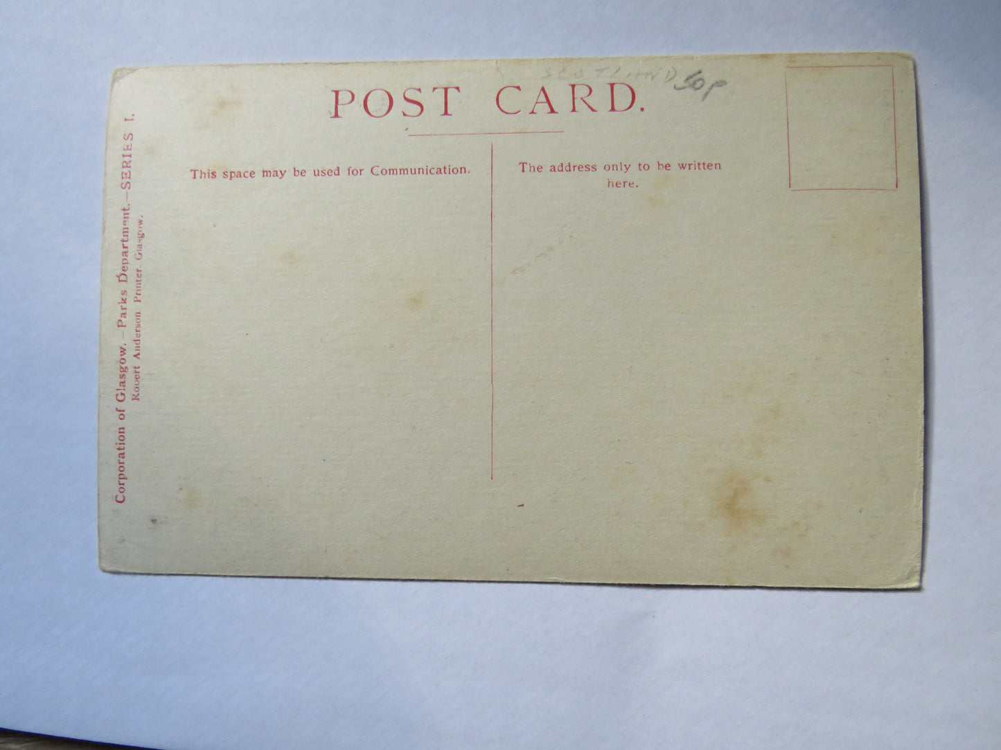 Vintage Postcard of Balloch Castle from West