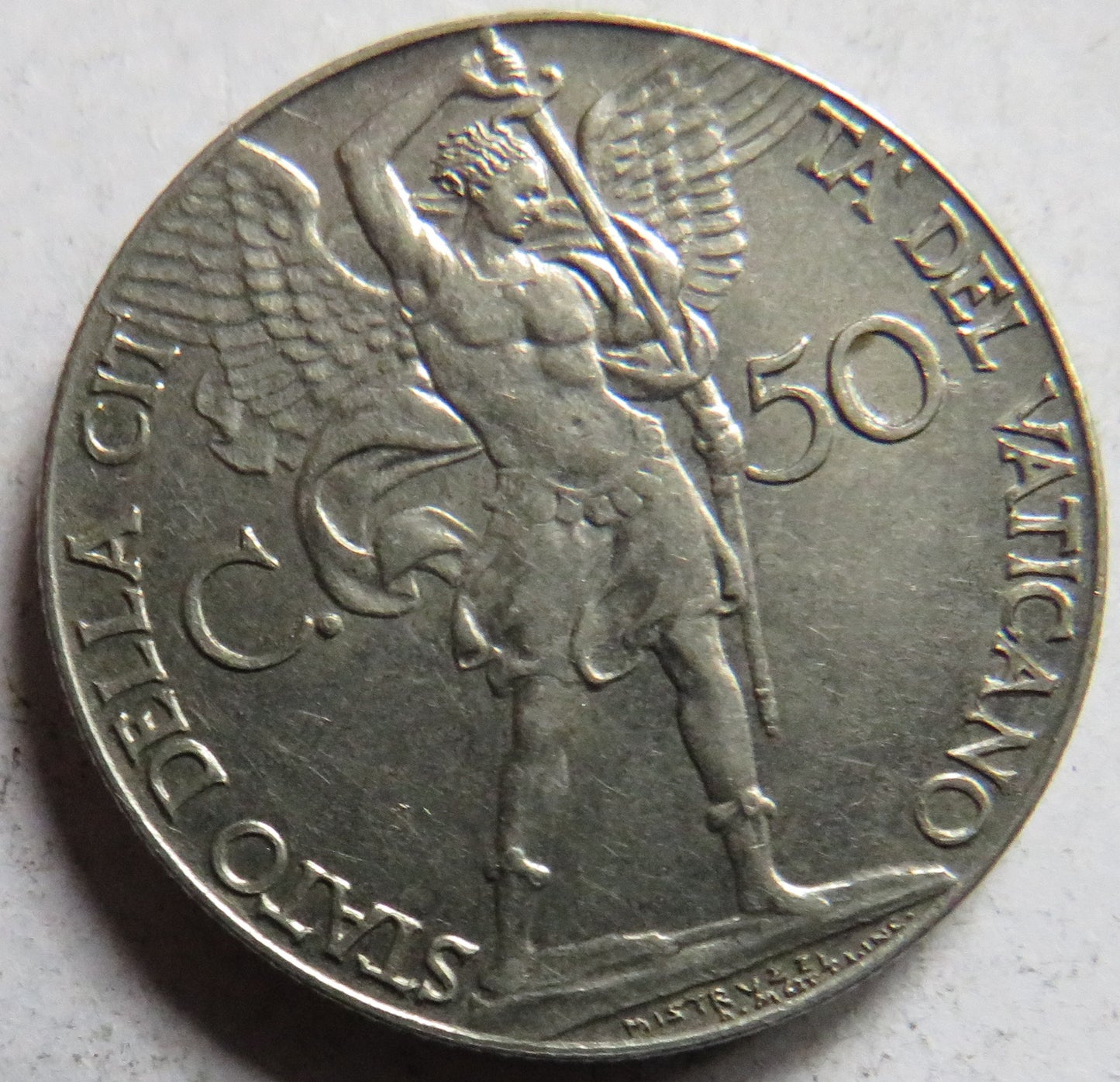 1941 Vatican City 50 Centesimi Coin