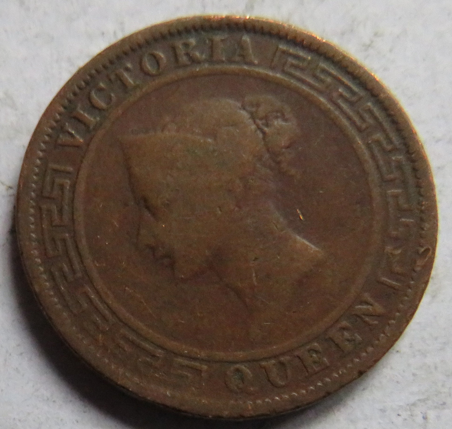 1870 Queen Victoria Ceylon One Cent Coin