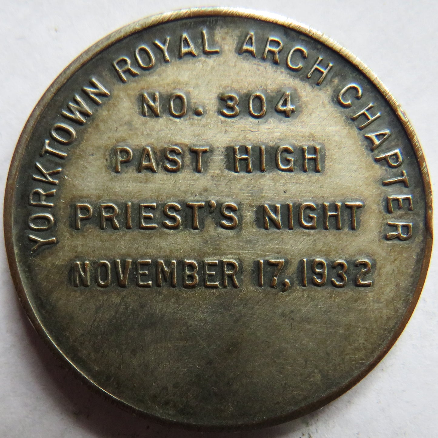 1932 President Worshipful Master Washington Yorktown Royal Arch Chapter 1932