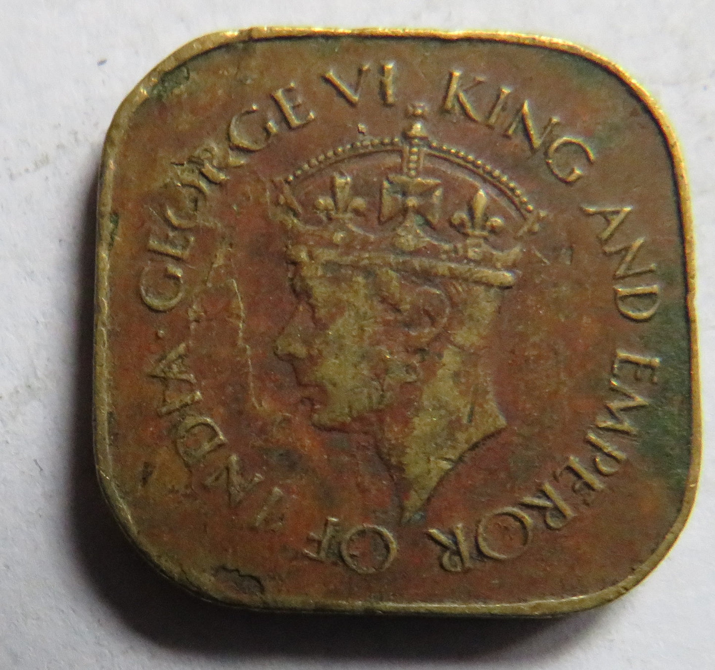 1942 King George VI Ceylon 5 Cents Coin