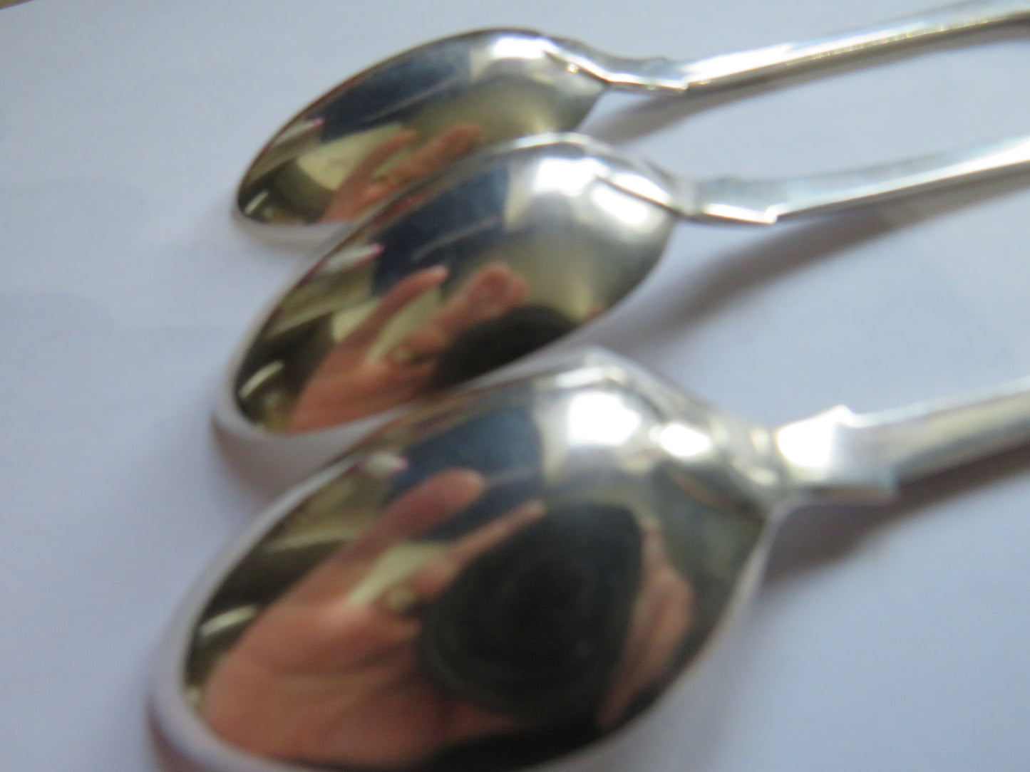 3 Antique Sterling Silver Spoons Hallmarked Edinburgh 1838