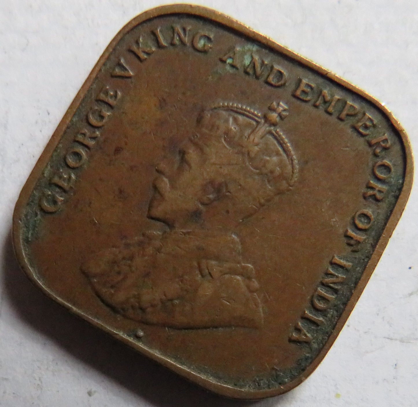 1920 King George V Straits Settlements One Cent Coin