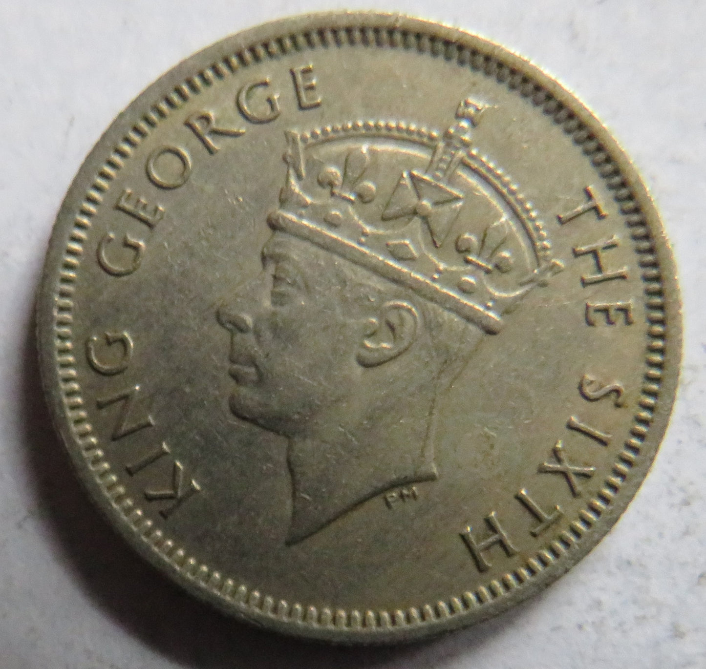 1950 King George VI Commissioners of Currency Malaya 10 Cents Coin
