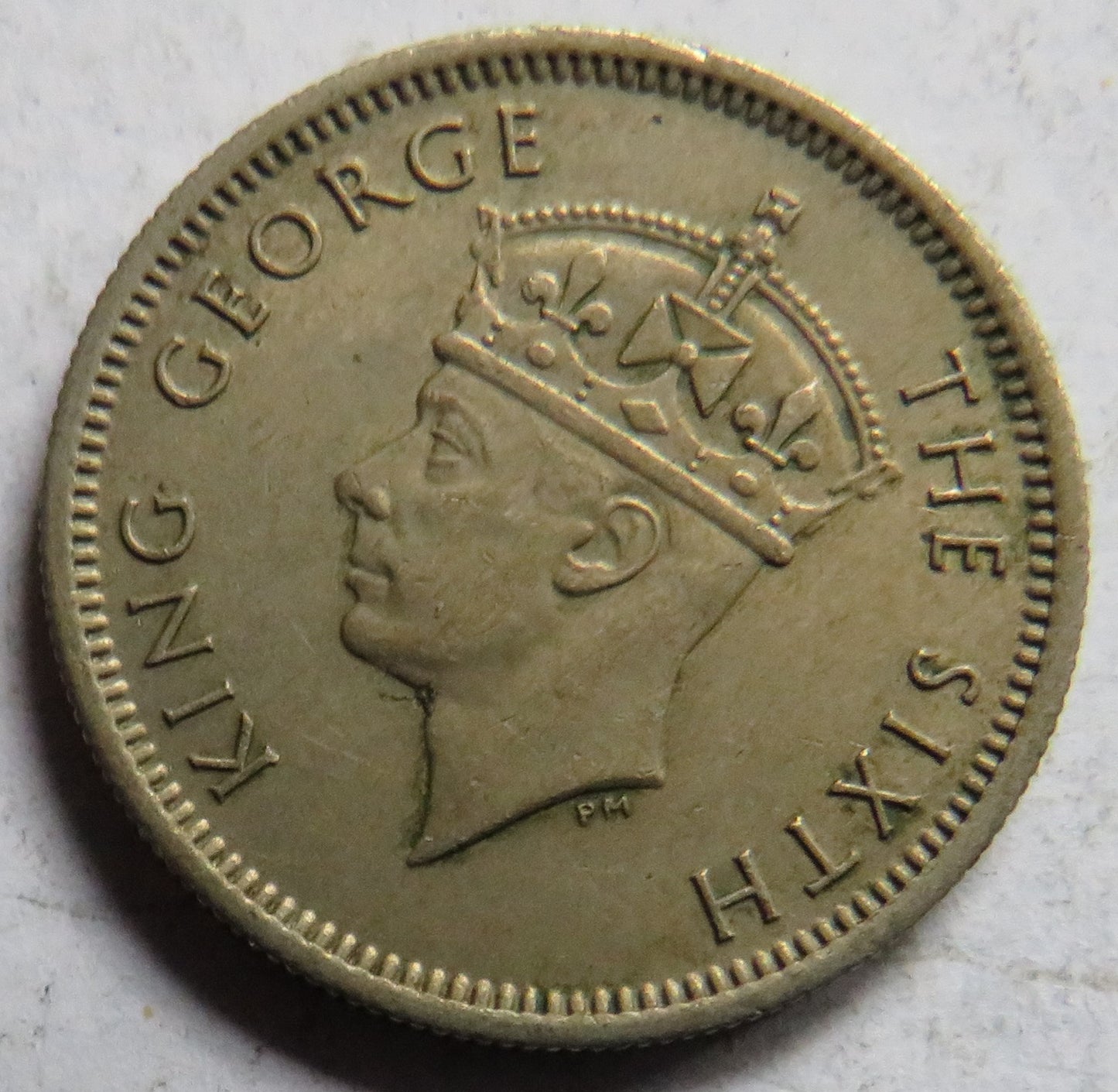 1950 King George VI Commissioners of Currency Malaya 10 Cents Coin