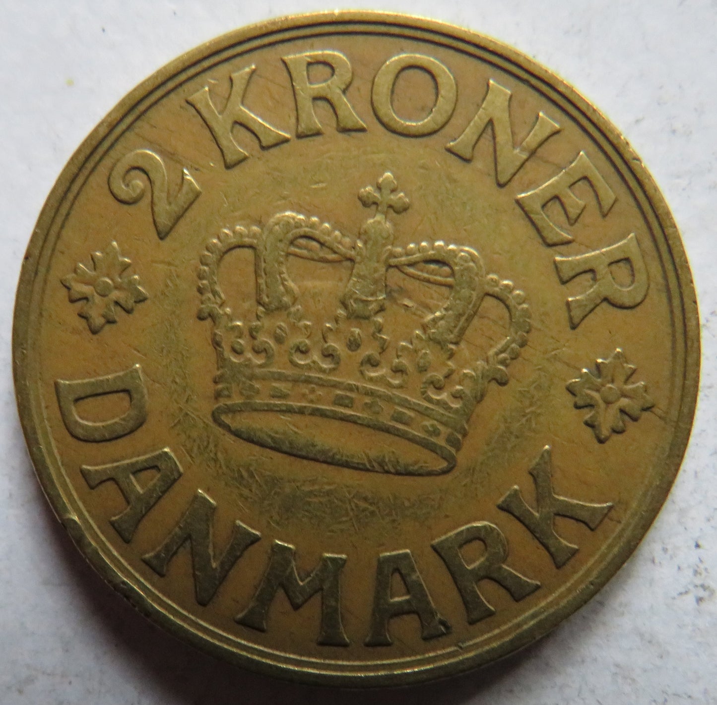 1939 Denmark 2 Kroner Coin