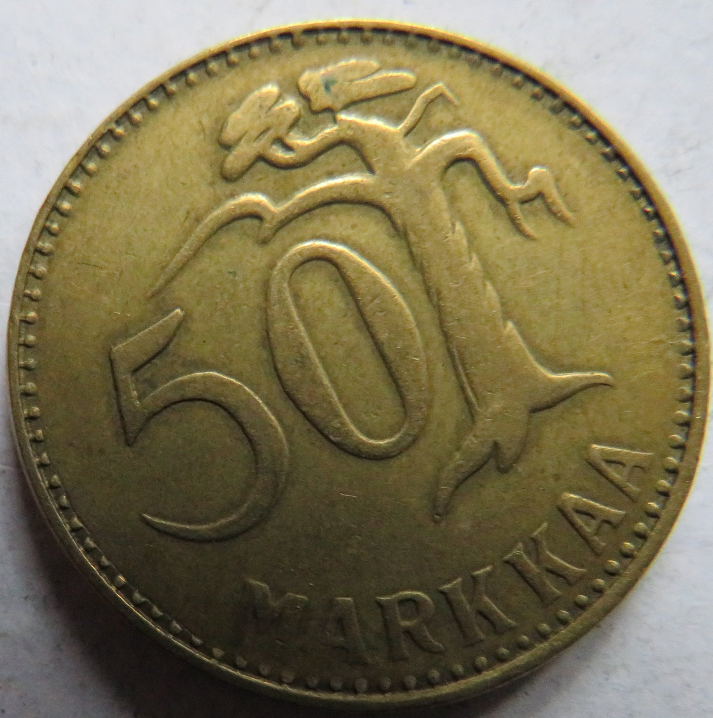 1953 Finland 50 Markkaa Coin