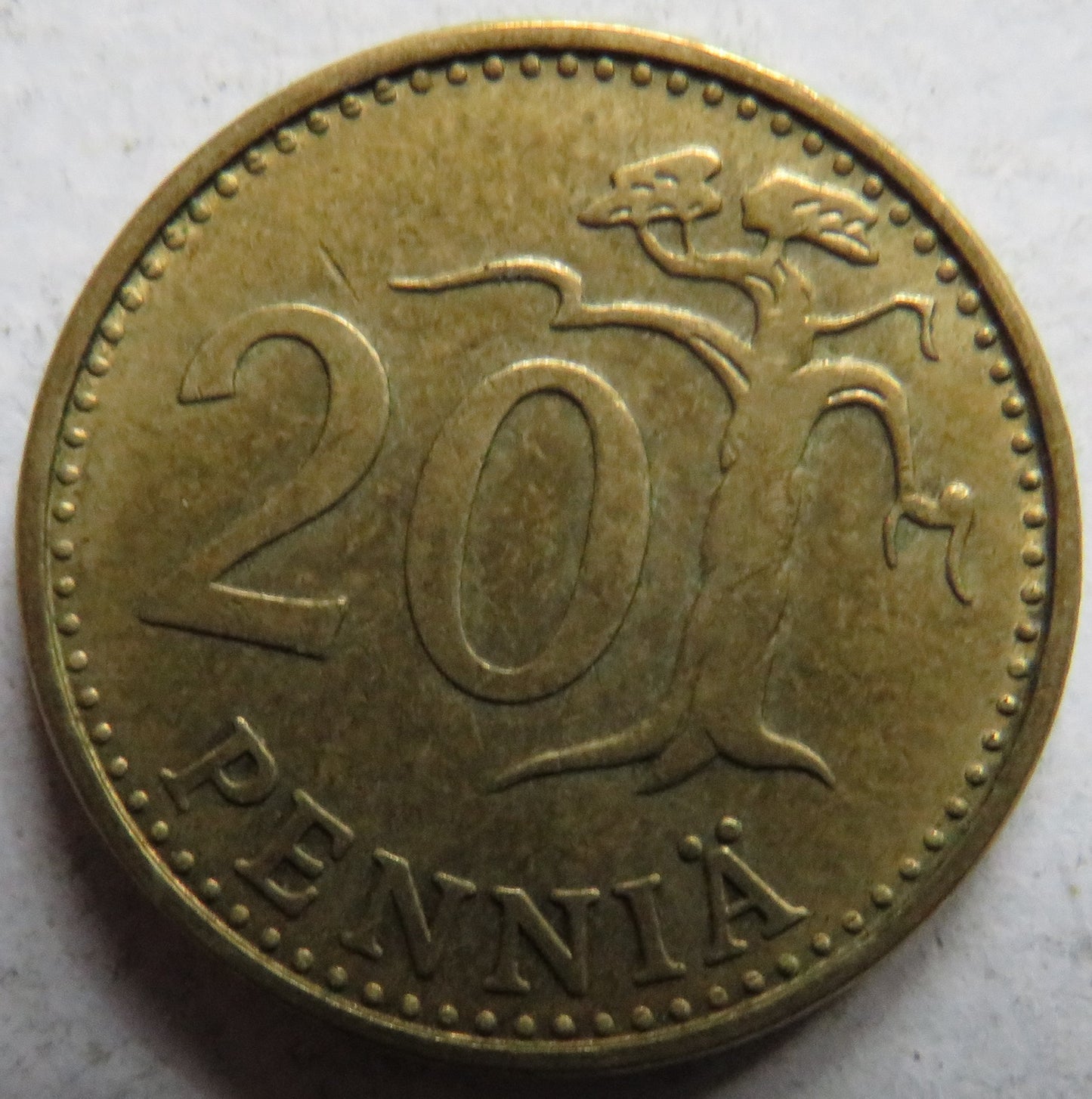 1966 Finland 20 Pennia Coin