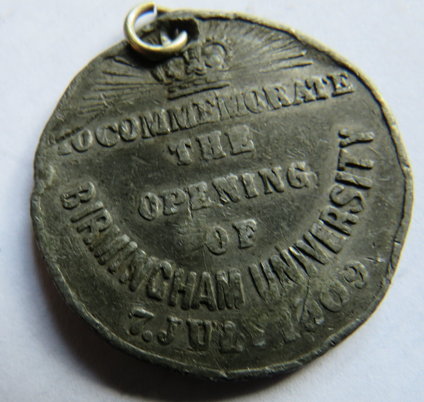 Commemorating The Opening of Birmingham University 1909 Medal