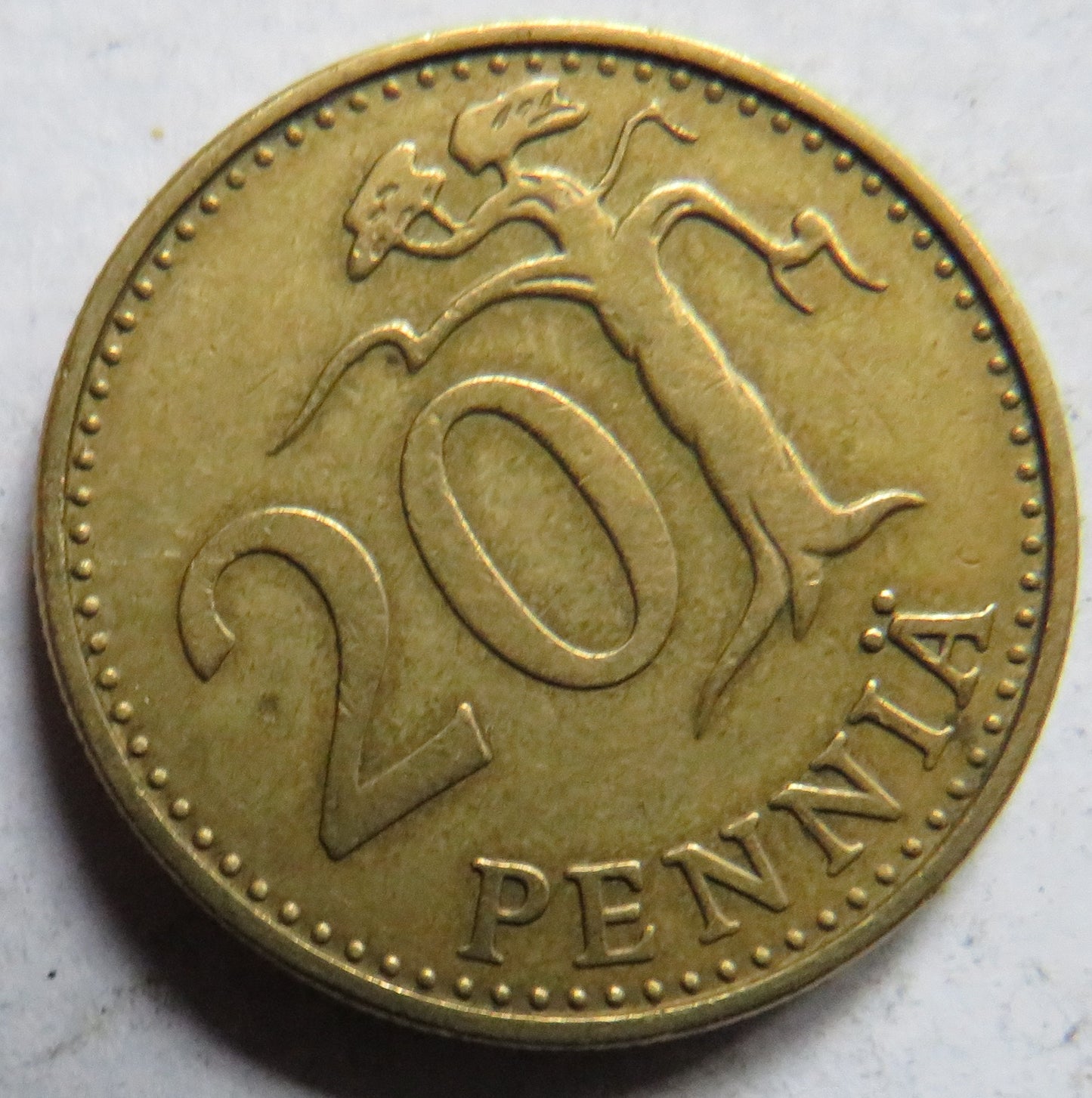 1963 Finland 20 Pennia Coin
