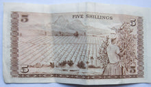 Load image into Gallery viewer, 1971 Central Bank of Kenya Five Shillings Banknote

