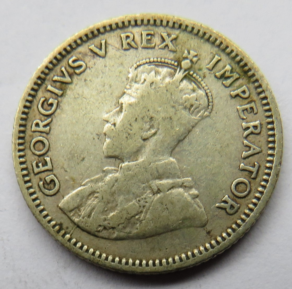 1932 King George V South Africa Silver Sixpence Coin