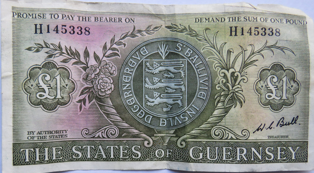 The States of Guernsey £1 One Pound Banknote