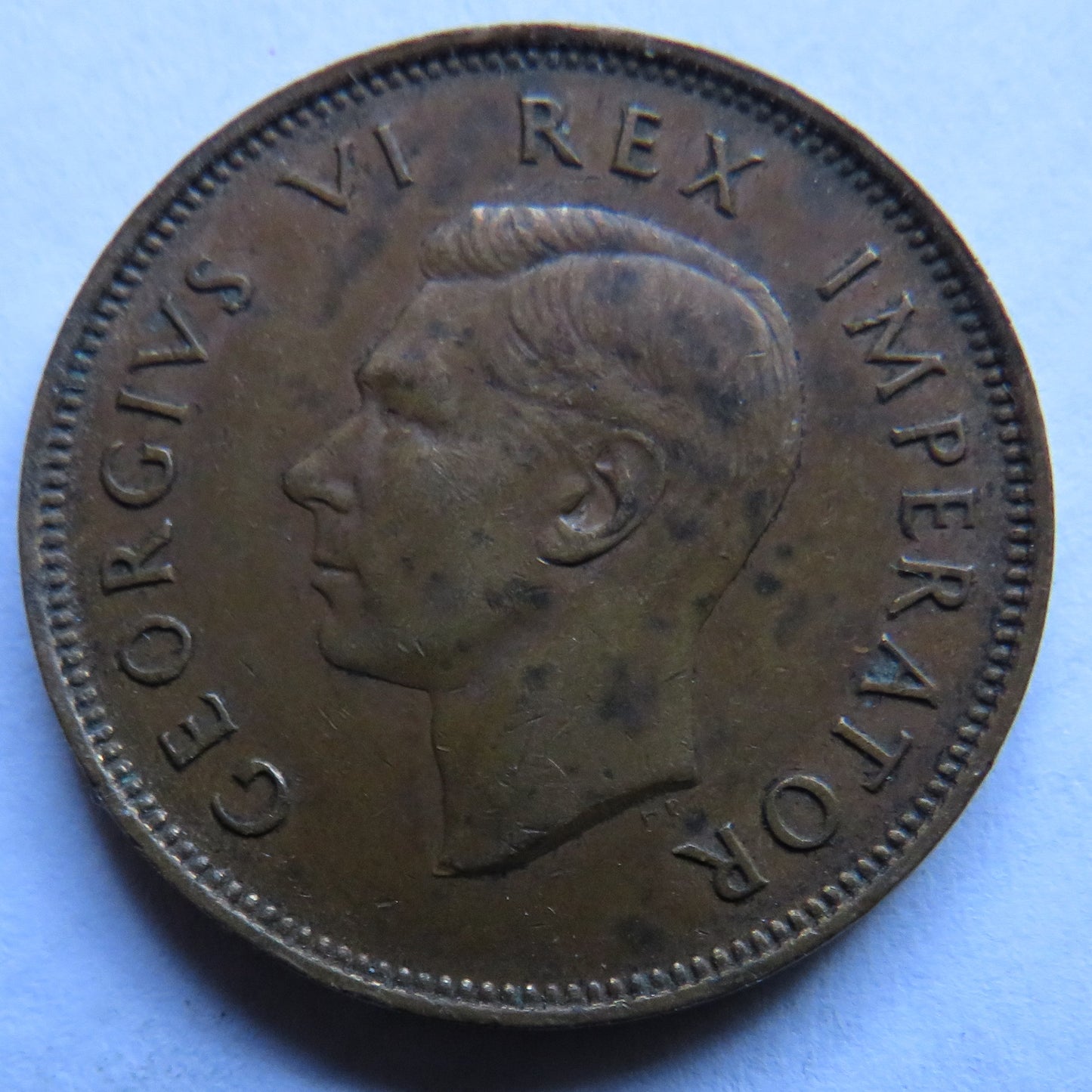 1937 King George VI South Africa Halfpenny Coin
