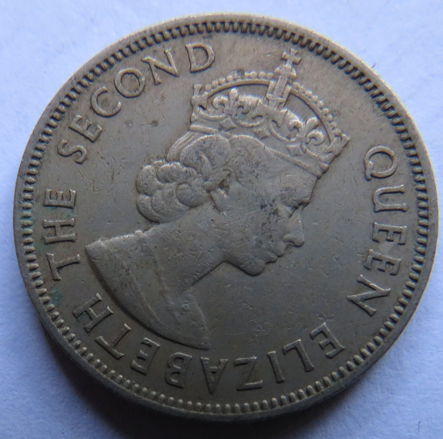 1958 Queen Elizabeth II Fiji One Shilling Coin