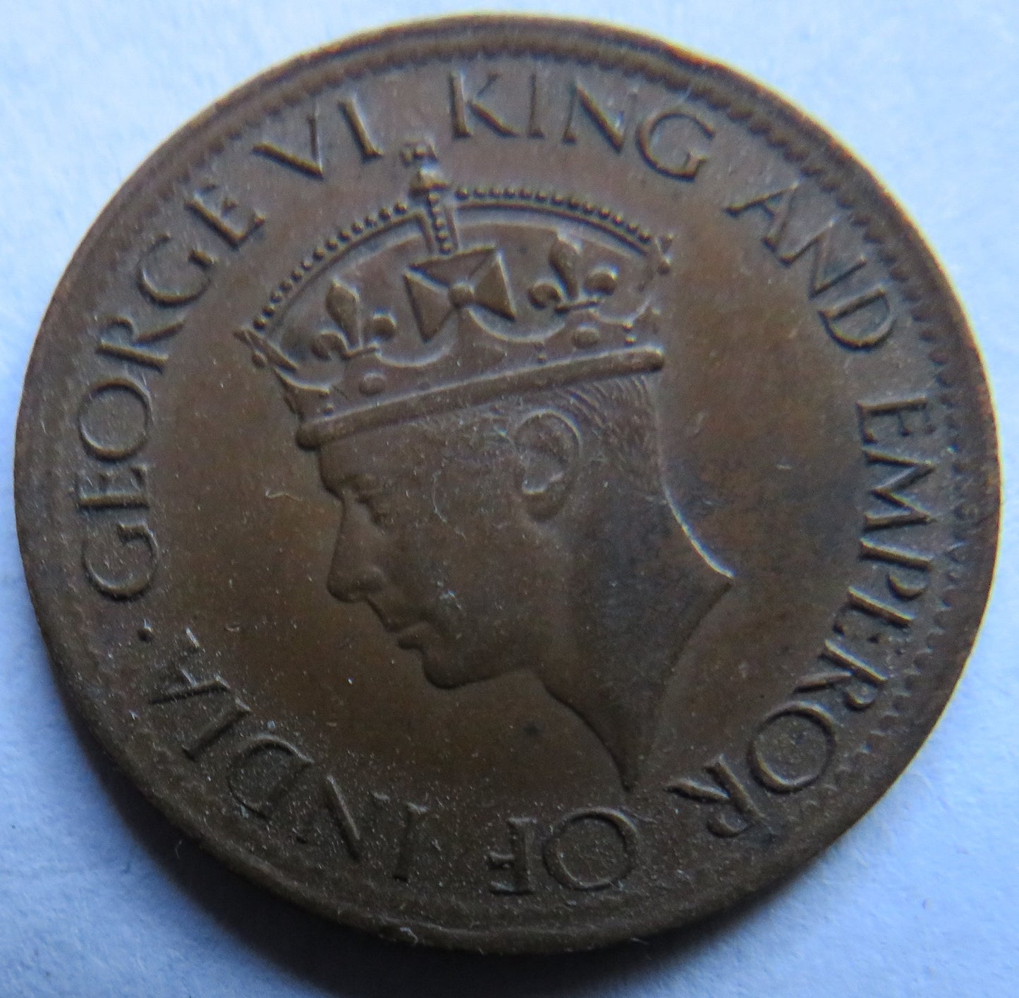 1942 King George VI Ceylon One Cent Coin