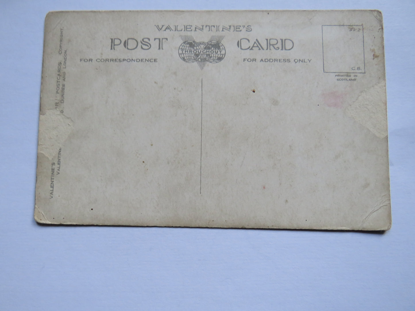 Vintage Postcard of Edinburgh Castle and National Gallery Robertson Tartan