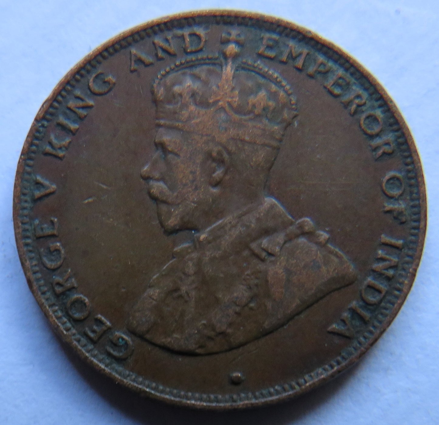 1931 King George V Hong Kong One Cent Coin
