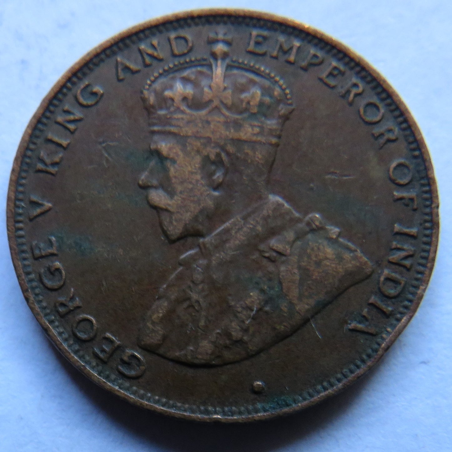 1933 King George V Hong Kong One Cent Coin