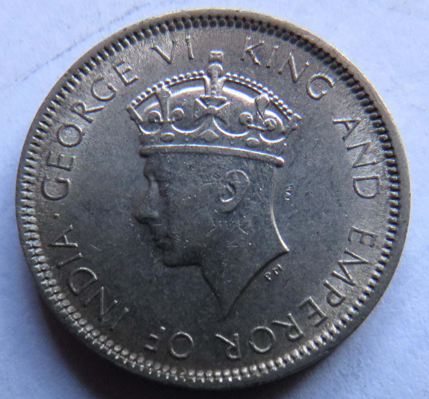 1937 King George VI Hong Kong 10 Cents Coin