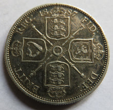 Load image into Gallery viewer, 1887 Queen Victoria Jubilee Head Silver Florin Coin
