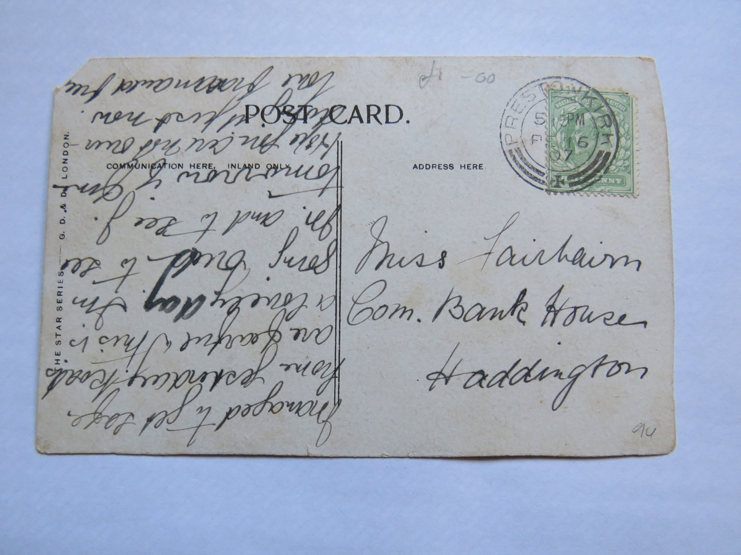 Vintage Postcard of Cambuskenneth Abbey, Tomb of King James III, Stirling 1907