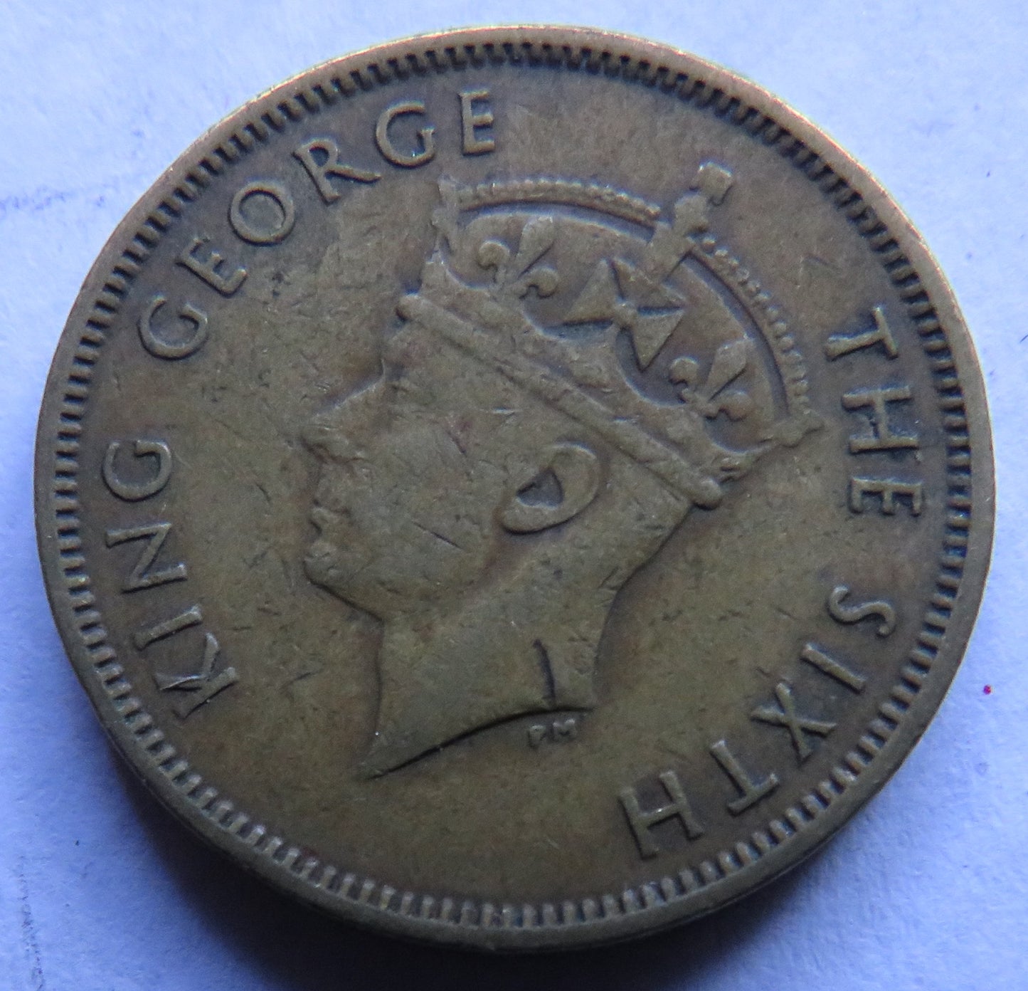 1949 King George VI Hong Kong 10 Cents Coin