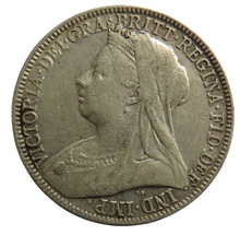 Load image into Gallery viewer, 1899 Queen Victoria Silver Florin / Two Shillings Coin
