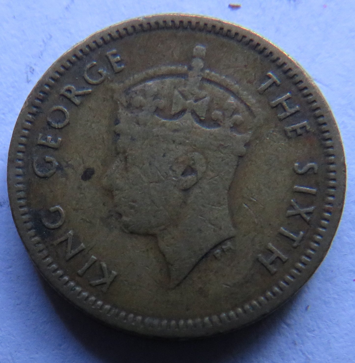 1949 King George VI Hong Kong 5 Cents Coin
