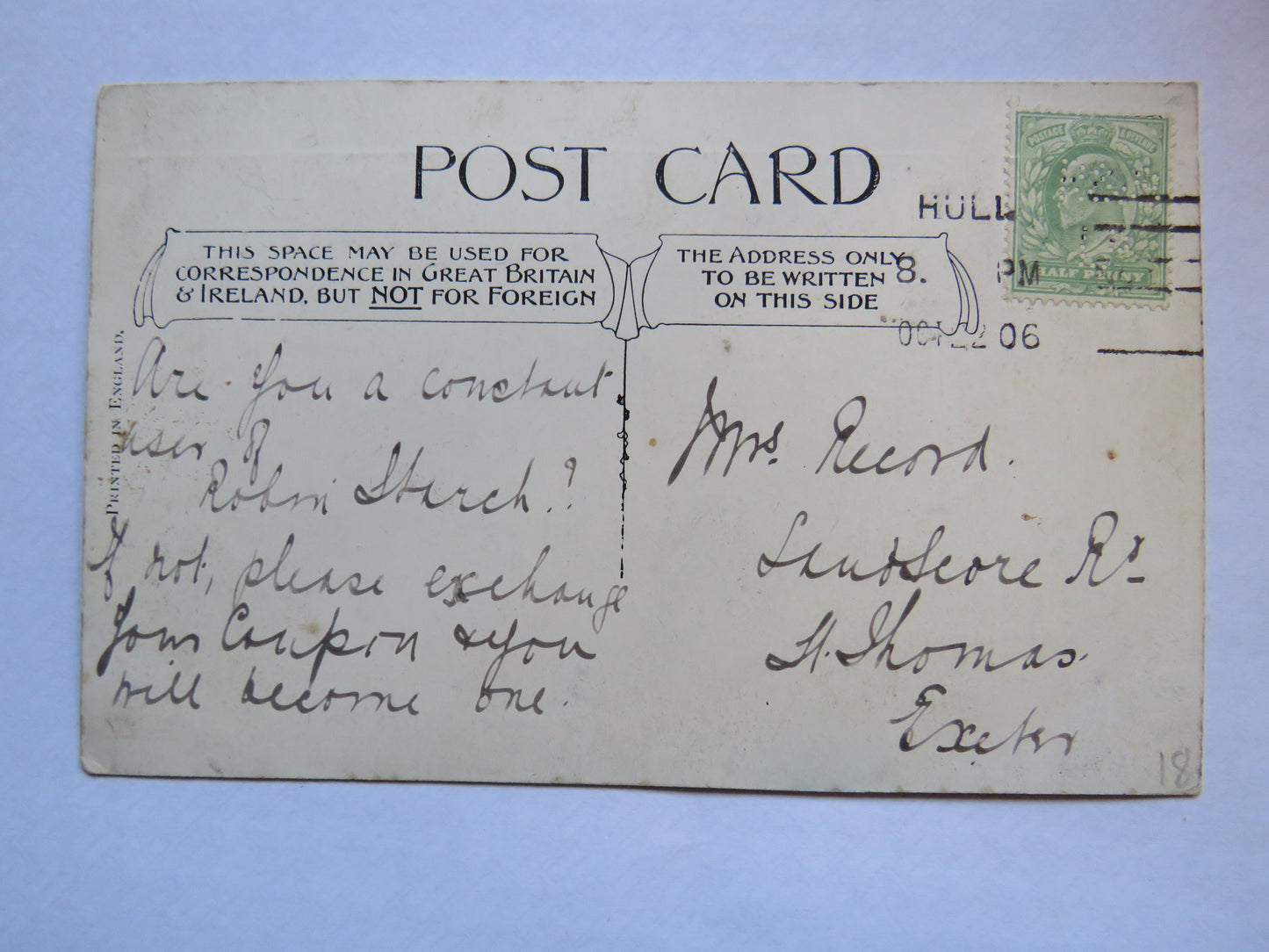 Vintage Postcard of Loch Katrine 1906