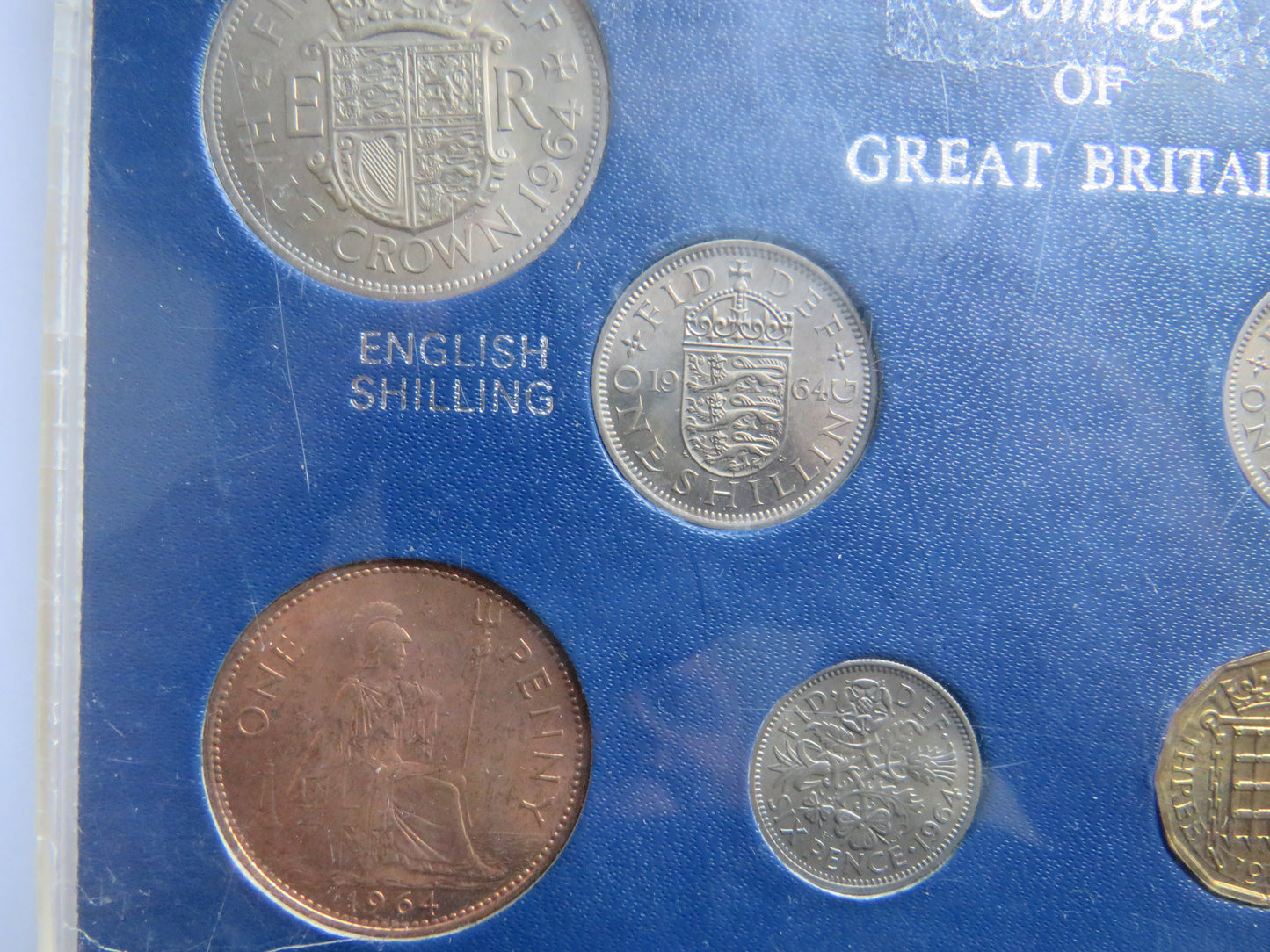 E II R Coinage of Great Britain 1964 Year Set In Plastic Case