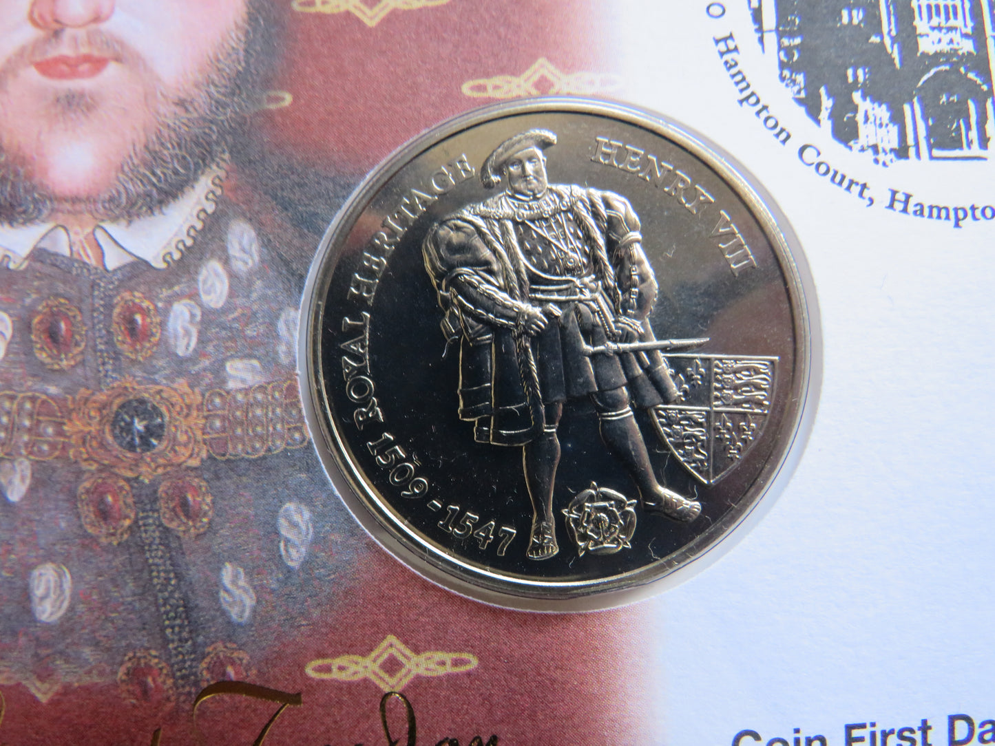 1996 Falkland Islands £2 Commemorative Coin 1509-1547 Henry VIII