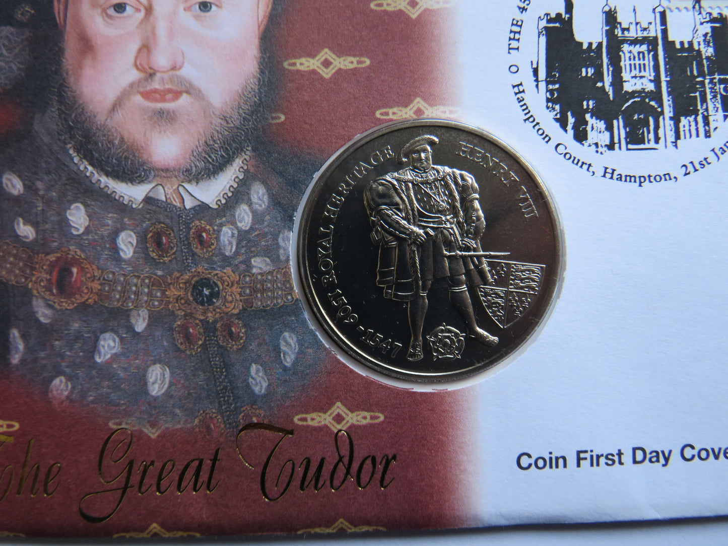 1996 Falkland Islands £2 Commemorative Coin 1509-1547 Henry VIII