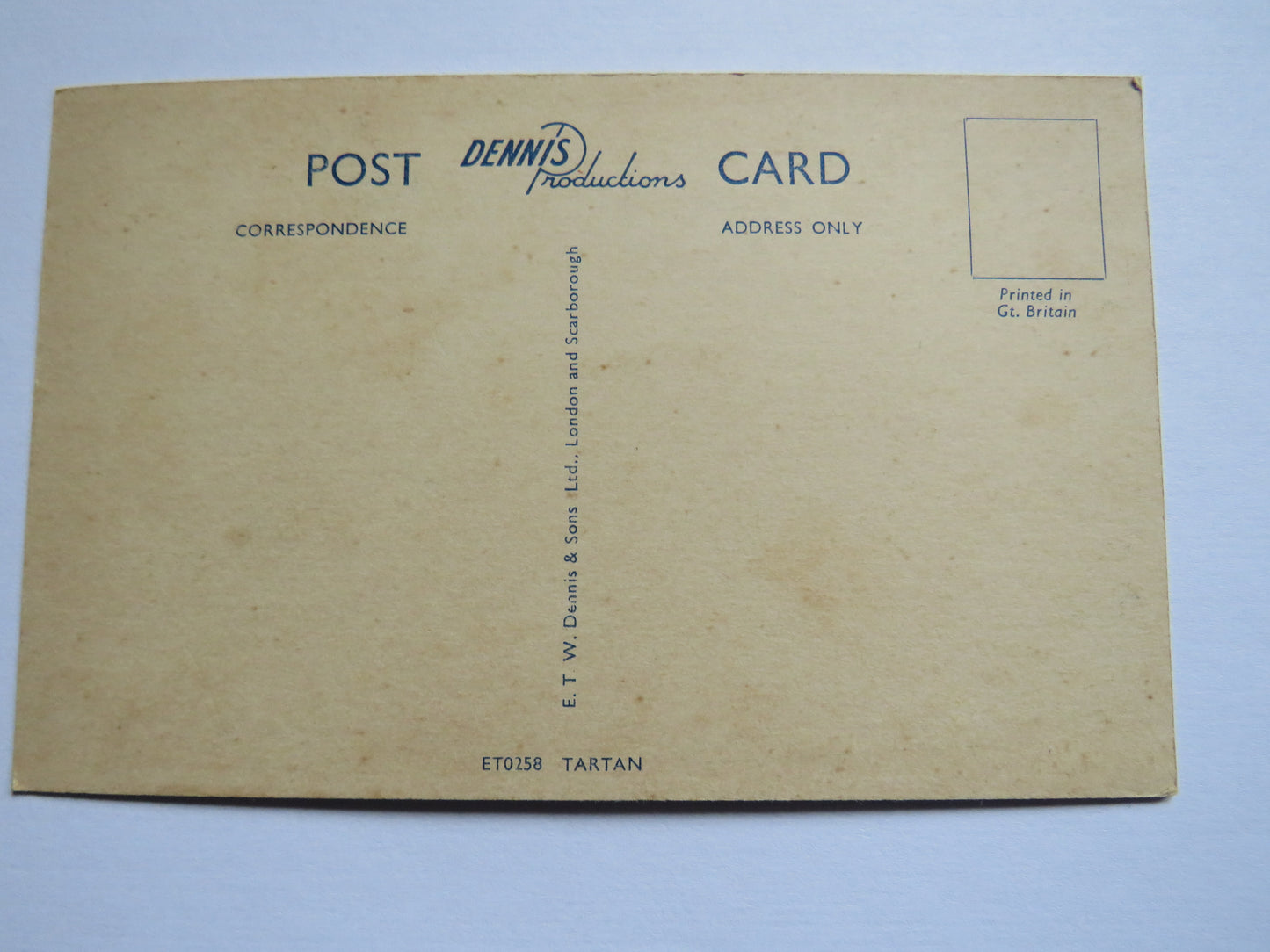 Vintage Postcard of Palace of Holyroodhouse Edinburgh Macalpine Tartan