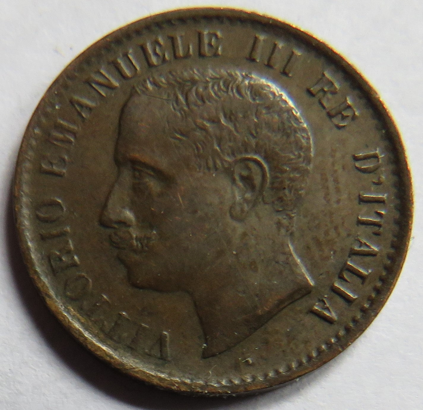 1903 Italy One Centesimo Coin