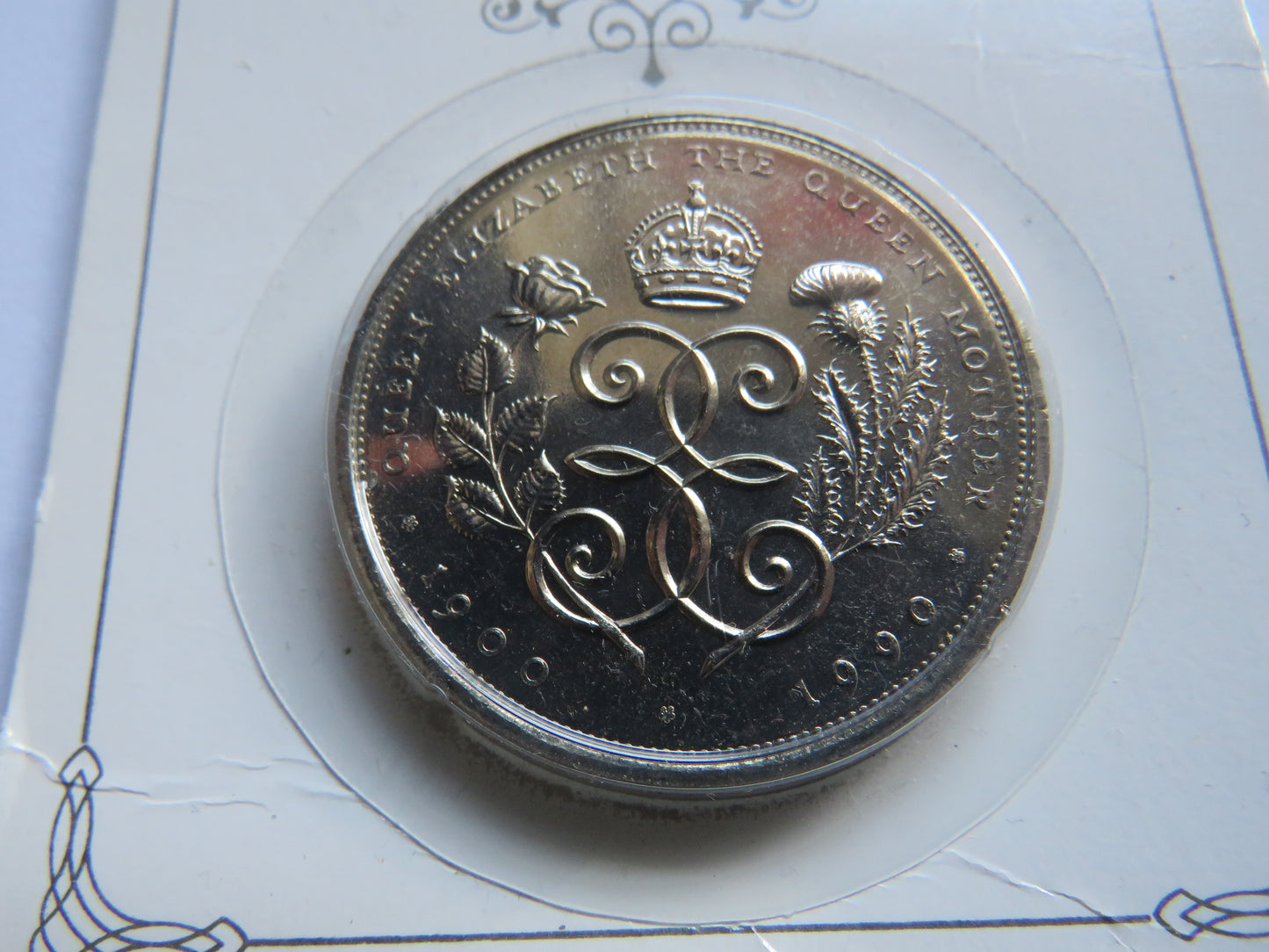 1900-1990 Queen Mother 90th Birthday Commemorative £5 Five Pound Coin