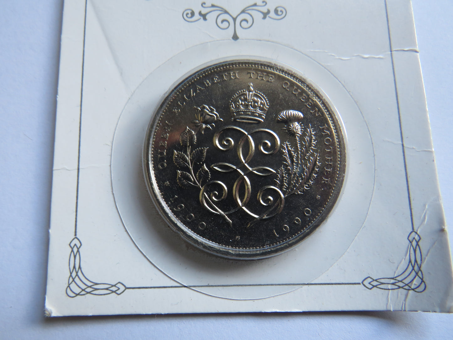 1900-1990 Queen Mother 90th Birthday Commemorative £5 Five Pound Coin