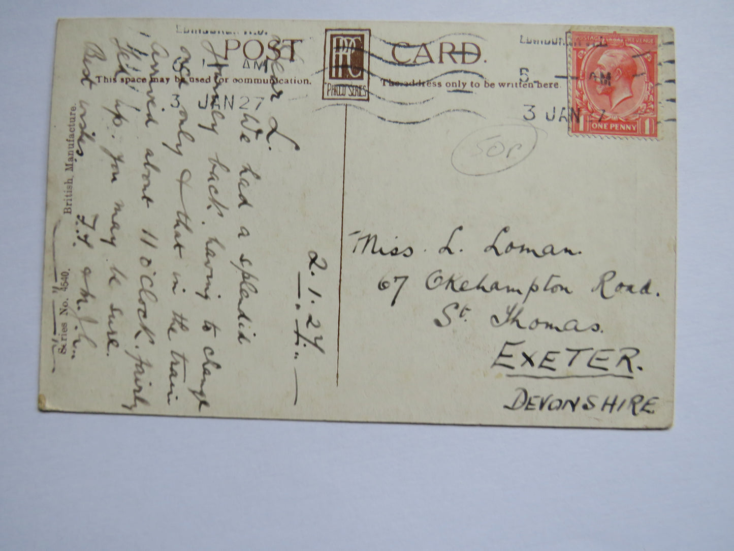 Vintage Postcard of Edinburgh Castle & National Galleries 1927