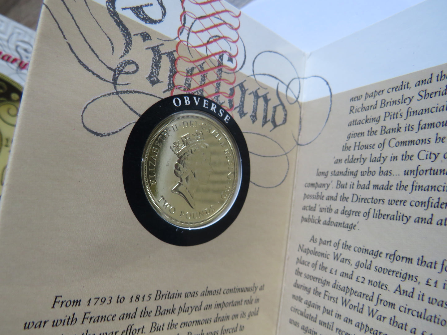 1994 £2 Two Pound Coin Bank of England Tercentenary In Presentation Pack