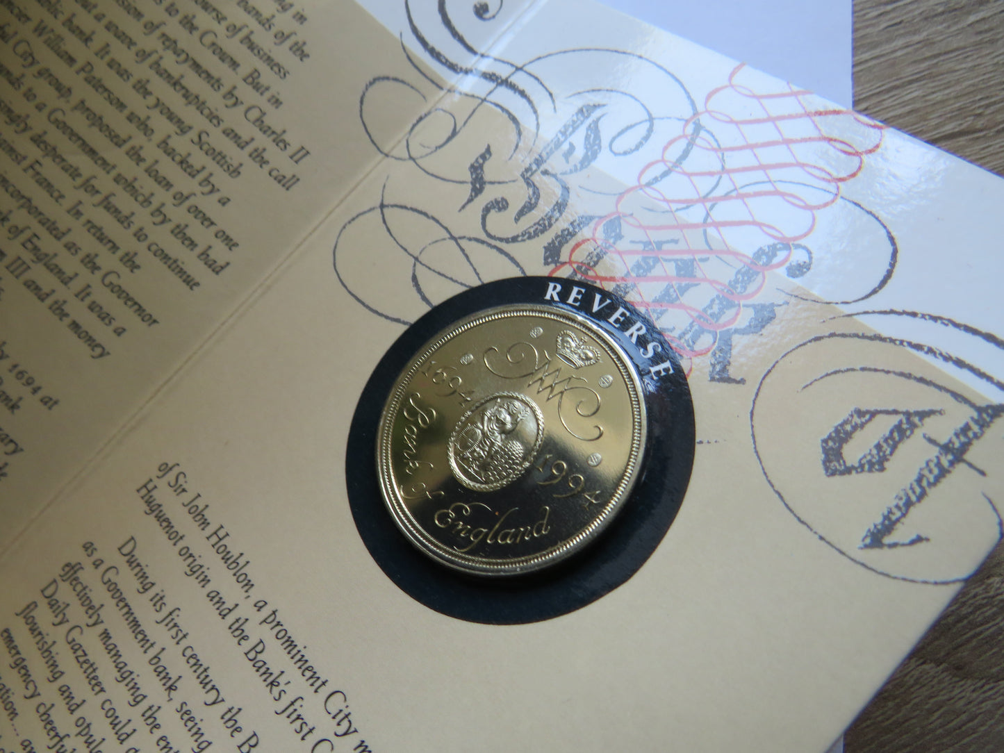 1994 £2 Two Pound Coin Bank of England Tercentenary In Presentation Pack
