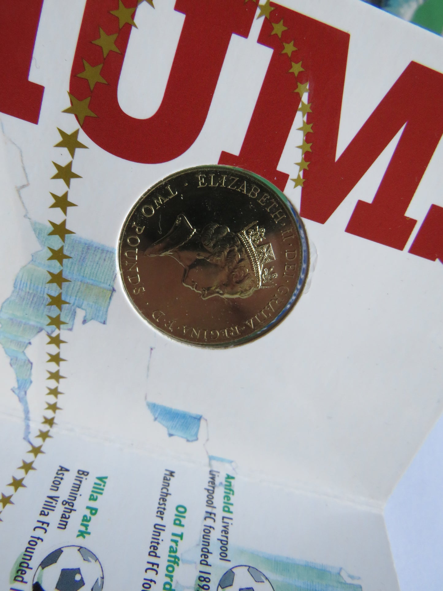 1996 European Football £2 Coin Euro 96 Coin Pack