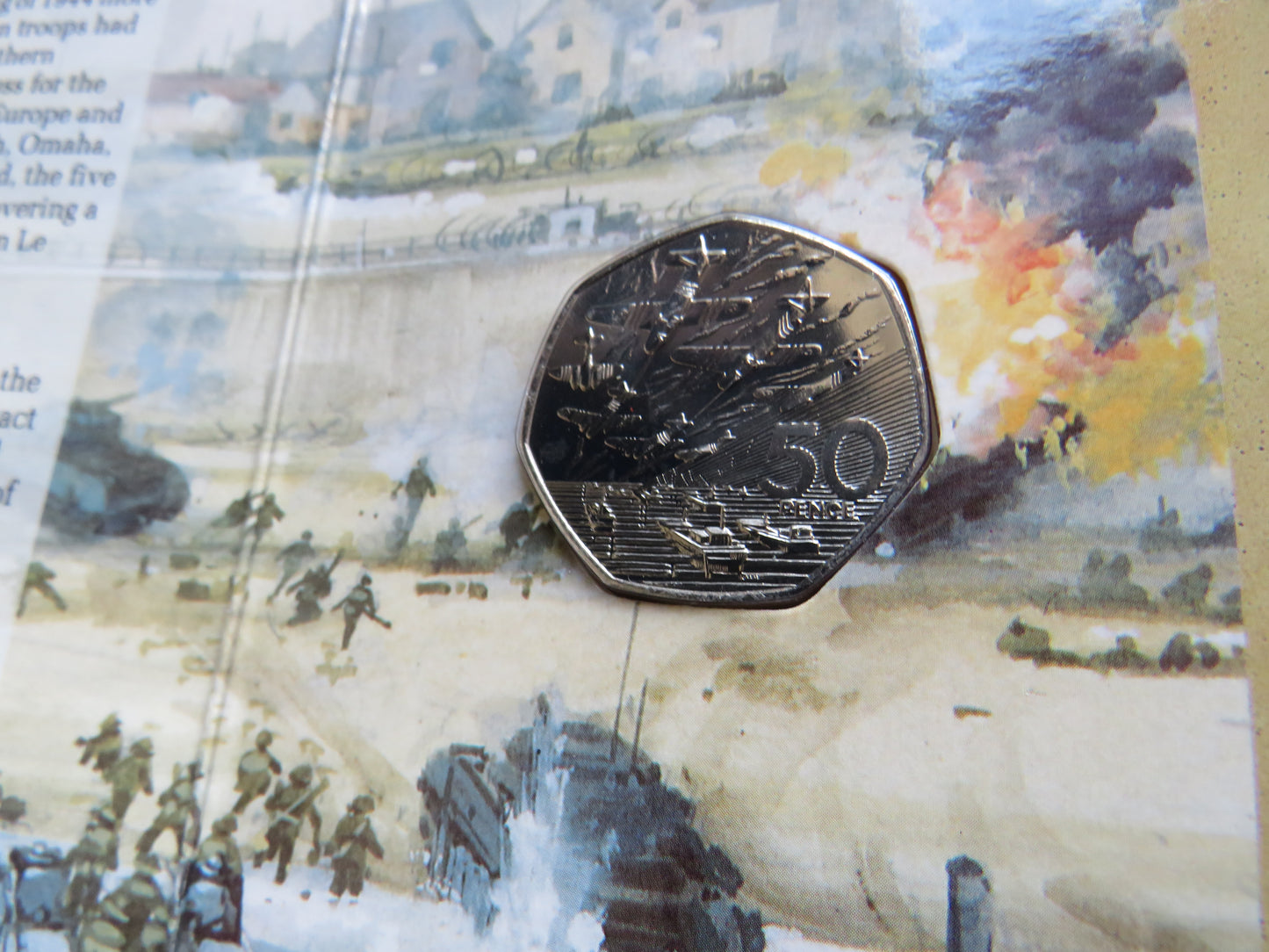 1994 Great Britain 50p Fifty Pence D-Day Landing Coin Pack
