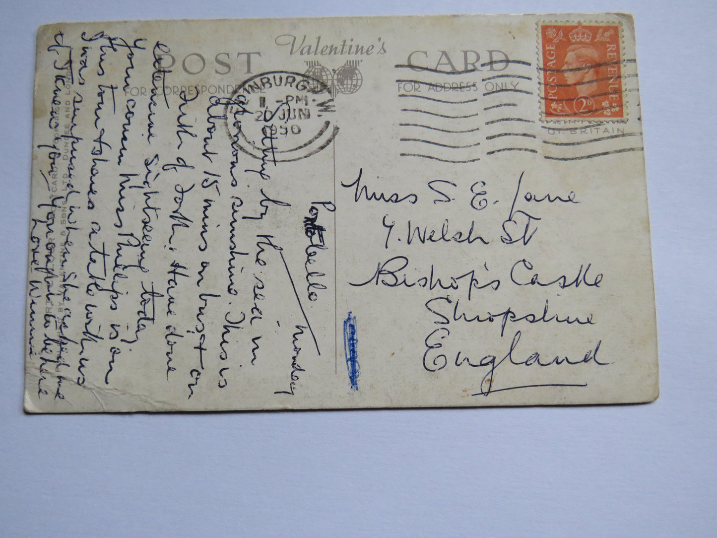 Vintage Postcard of The Palace of Holyroodhouse, Edinburgh 1950