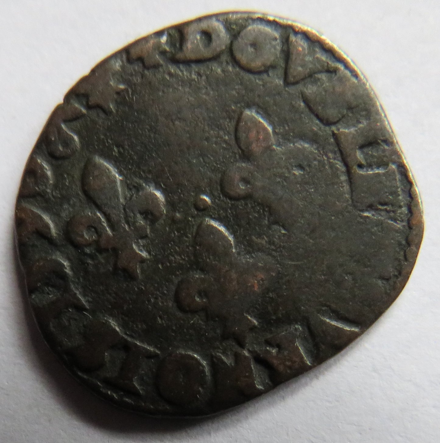 1590 France Double Tournois Coin