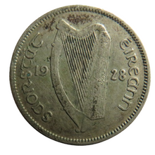 Load image into Gallery viewer, 1928 Ireland Eire Silver One Shilling Coin

