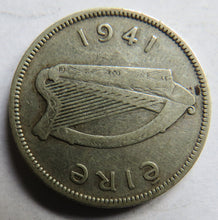 Load image into Gallery viewer, 1941 Ireland Eire Silver One Shilling Coin
