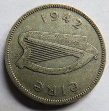 Load image into Gallery viewer, 1942 Ireland Eire Silver One Shilling Coin
