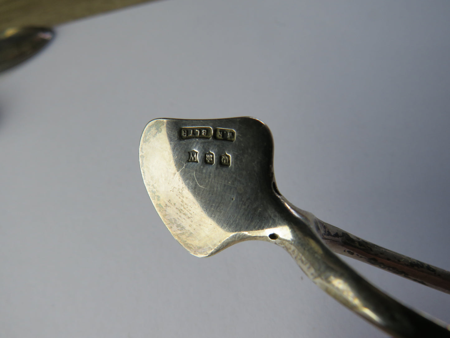 Antique Paid of Silver Tongs In Style of Wishbone Hallmarked Edinburgh 1927 William Robb Ballater