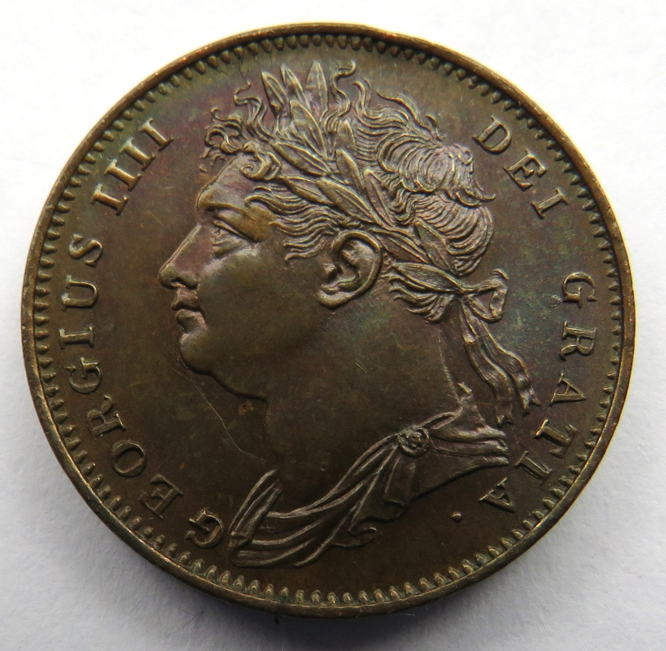 1821 King George IV Farthing Coin In High Grade - Great Britain